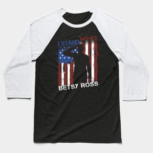 Betsy Ross Flag Baseball T-Shirt